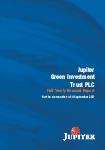 Download latest Jupiter Green Investment Trust interim Report & Accounts