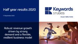 Keywords Studios Plc Share Price Kws Ordinary Shares 1p Kws